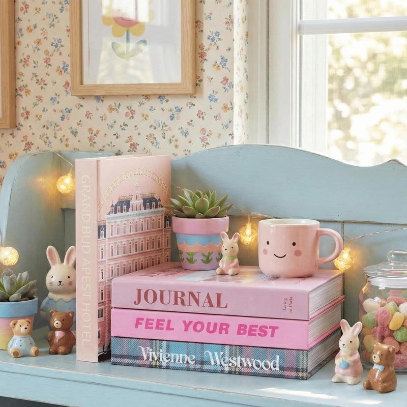 PROBENEX Velvet Medium | 4 PCS Faux Decorative Books for Home Decor | Not Real Books (Cardboard Boxes) | Coffee Table, Shelf Styling & Modern Aesthetic Accent Pieces for Living Room, Office - Image 2